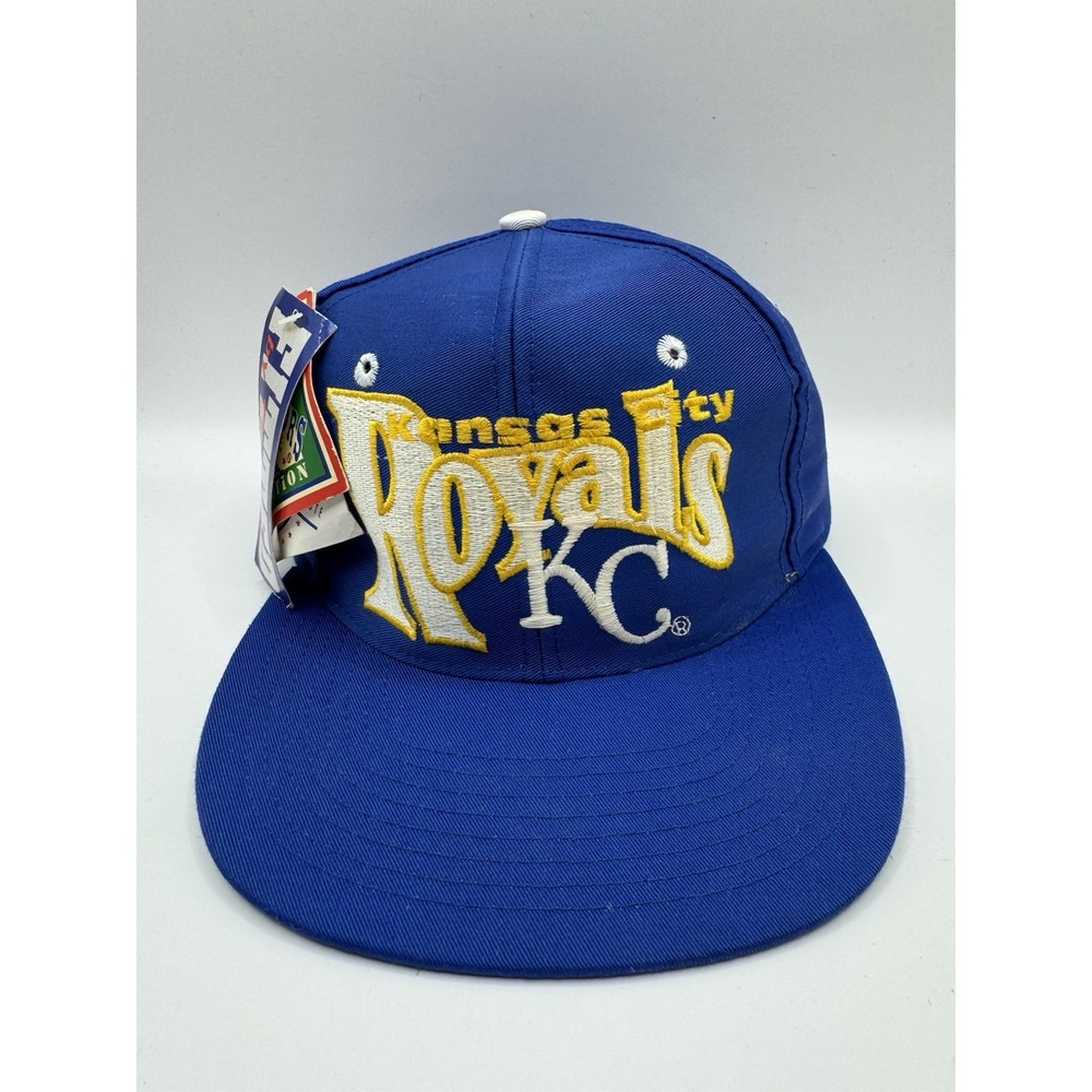 NWT VTG 90s Kansas City Royals The Game Fitted Hat 6 7/8 MLB Green Brim